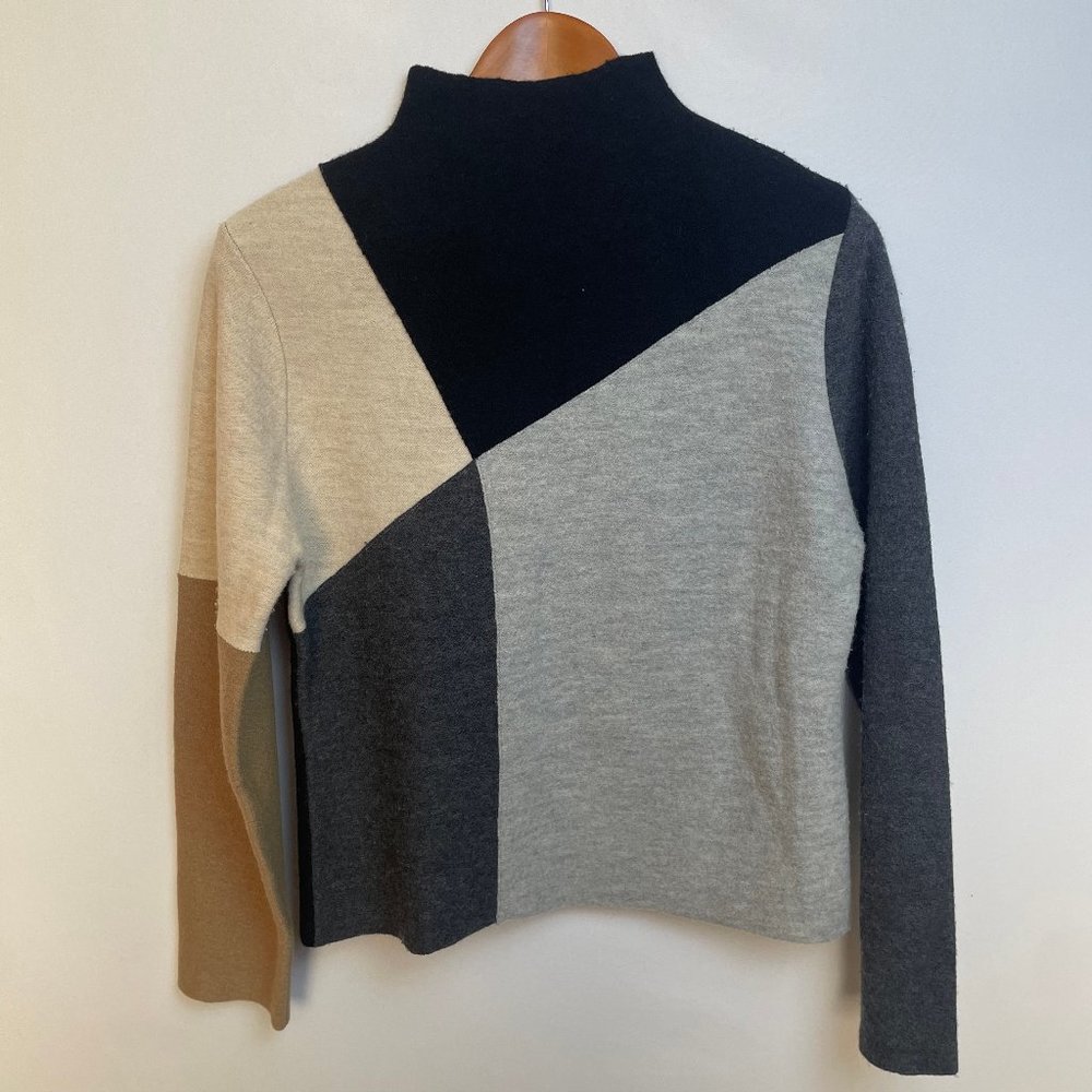 Kenji Womens 100% Wool Sweater Size L Pullover Mock Neck Cozy